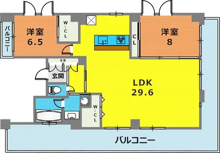 ウエストヒル御影城ノ前【4階】の間取り