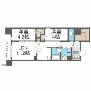 セイワパレス本町東【4階】の間取り