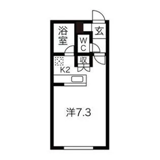 クィーンズコート南郷【403号室】の間取り