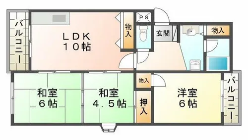 ランベール池北【2階】の間取り