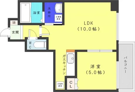レジディア桑園【3階】の間取り