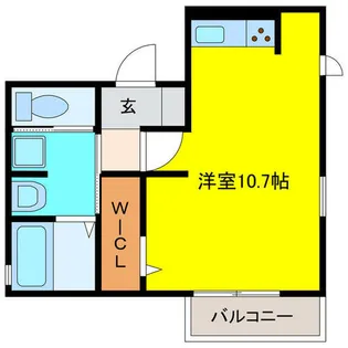 サンシティスズイA【1階】の間取り
