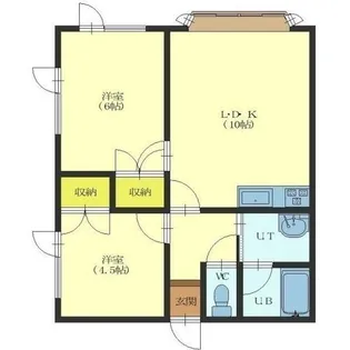 ハイツPAO2【2号室】の間取り