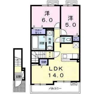 サウスコートⅠ【2階】の間取り