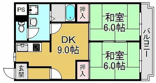K2KITANO【8階】の間取り