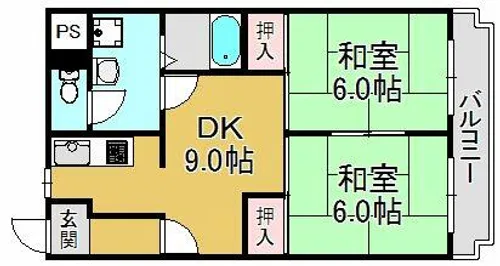 K2KITANO【8階】の間取り