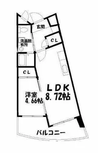 BRIS中井【205号室】の間取り
