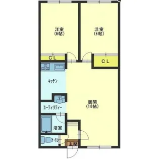 シティハイムガーデンA【103号室】の間取り