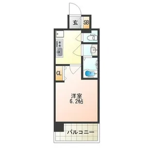 1Kの間取り画像