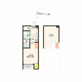 ハーモニーテラスNT【2階】の間取り