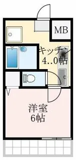 大阪府堺市東区白鷺町2丁【マンション】の間取り