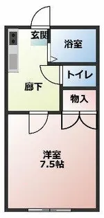 コスモコーポ【106号室】の間取り