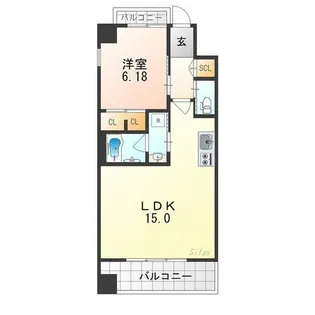 プレジオ帝塚山【2階】の間取り