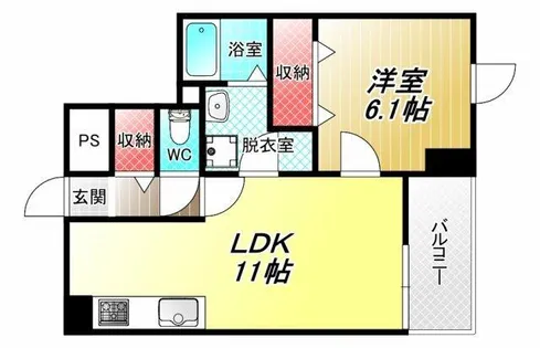 ブライトレジデンス【1階】の間取り
