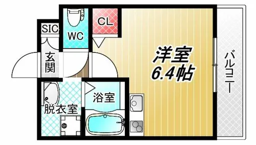 C.REST八尾【1階】の間取り