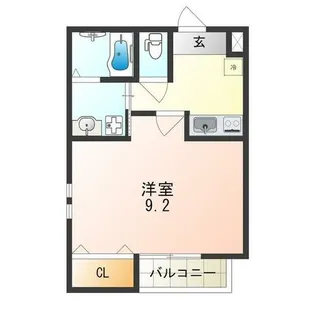 兵庫県尼崎市浜田町1丁目【アパート】の間取り