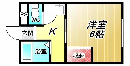 栄町ハイツ【2階】の間取り