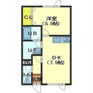 エクレールⅠ【2階】の間取り