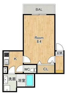 REGIA中庄【1階】の間取り