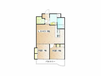 ギャラン井堀【9階】の間取り