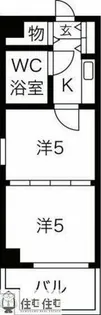 プリンセス豊田【2階】の間取り