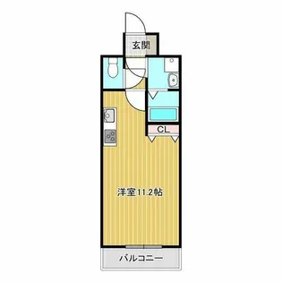 CASA RAFFINE DUEX(カーサラフィネドゥ)【605号室】の間取り