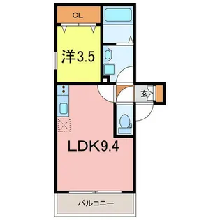 ジーメゾン知立エルペシア【3階】の間取り