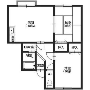 グリーンハウス昭和【2-B号室】の間取り