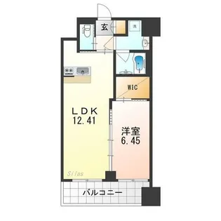 プレジオ帝塚山【4階】の間取り
