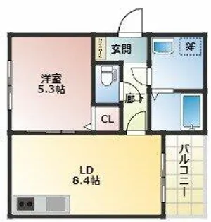 グランデ大宮通【2階】の間取り