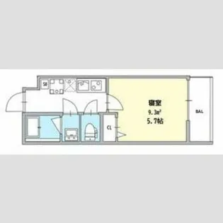 La Fite kyoto OIKEWEST【4階】の間取り