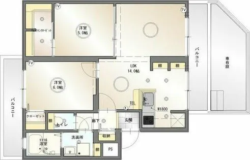 メゾン西町【103号室】の間取り