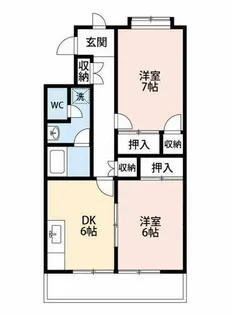 シャンピア【401号室】の間取り