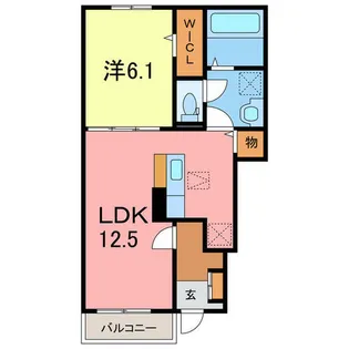 エスポワール中園【102号室】の間取り