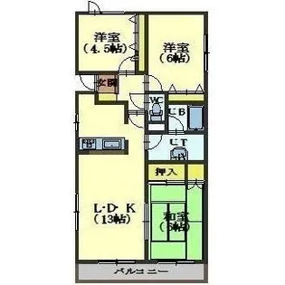 スワームヒル【2階】の間取り