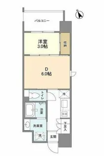 リビオメゾン西天満【7階】の間取り