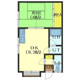 レジデンス高木【201号室】の間取り