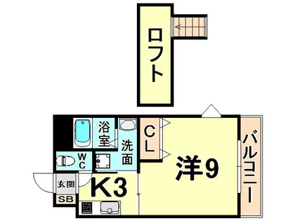 ラフィーネ伊丹3【5階】の間取り