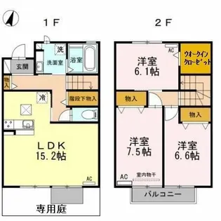 フィールーム歩【1階】の間取り