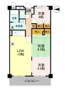 プレミール西宮【2階】の間取り