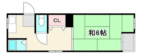 マンション福田【2階】の間取り