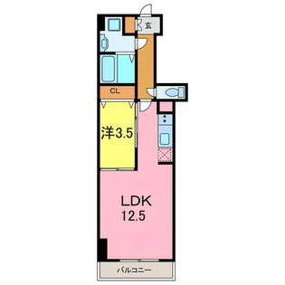 プロシード新安城【2階】の間取り