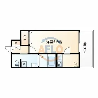 W.O.B.KYOBASHI【3階】の間取り