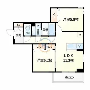 カーサ・プレッツァ豊里【3階】の間取り