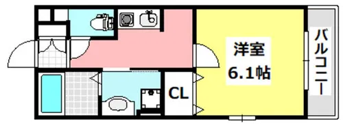 FLORA正雀【1階】の間取り