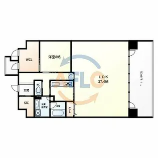 S-Edition SHINMACHI【9階】の間取り