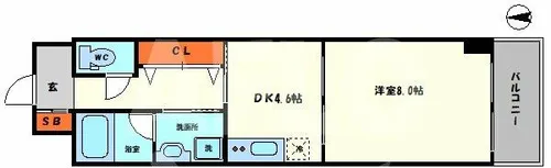 Br.天満橋【3階】の間取り