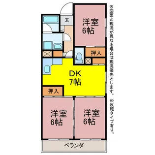 メゾン東脇【601号室】の間取り