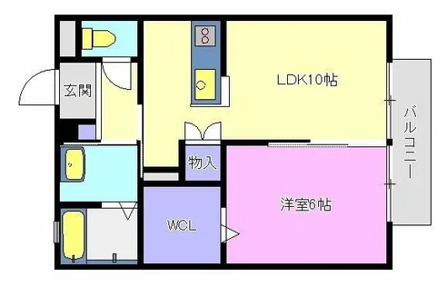 エルメゾン大蔵【2階】の間取り