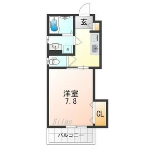 大阪府守口市菊水通2丁目【アパート】の間取り